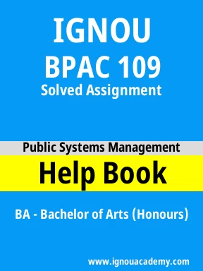 BPAC 109 Solved Assignment