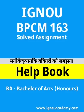 BPCM 163 Solved Assignment