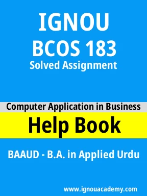 BCOS 183 Solved Assignment