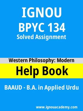  BPYC 134 Solved Assignment
