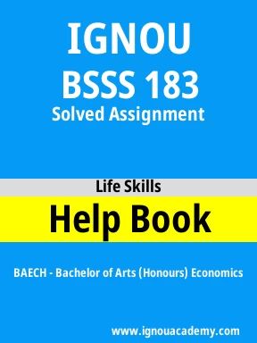 BSSS 183 Solved Assignment