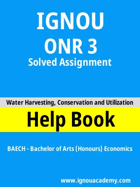 ONR 3 Solved Assignment