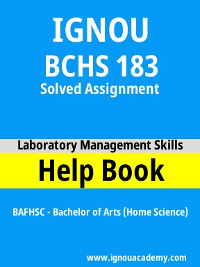 BCHS 183 Solved Assignment