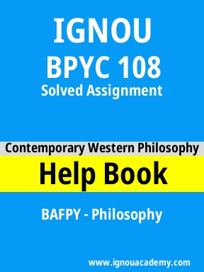 BPYC 108 Solved Assignment