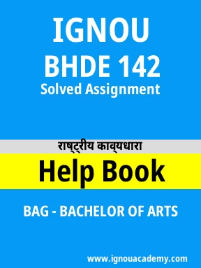 BHDE 142 Solved Assignment