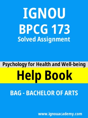 BPCG 173 Solved Assignment