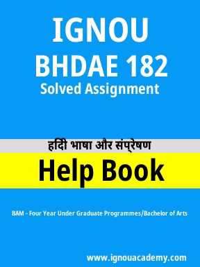 BHDAE 182 Solved Assignment