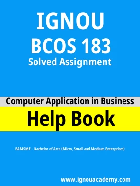 BCOS 183 Solved Assignment