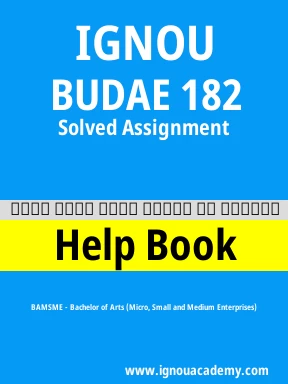 BUDAE 182 Solved Assignment