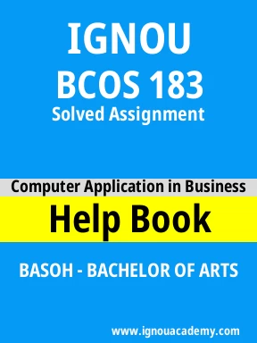 BCOS 183 Solved Assignment