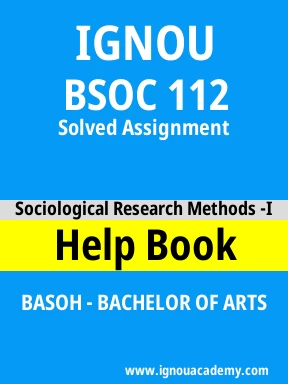 BSOC 112 Solved Assignment