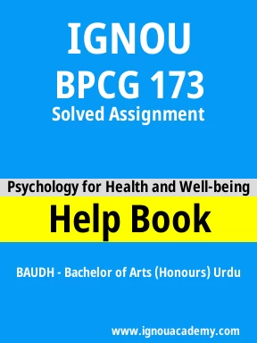 BPCG 173 Solved Assignment