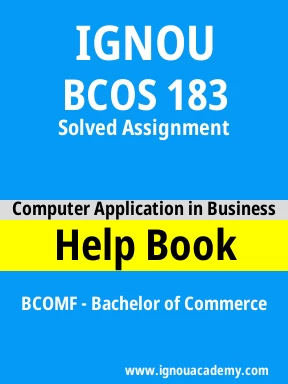 BCOS 183 Solved Assignment