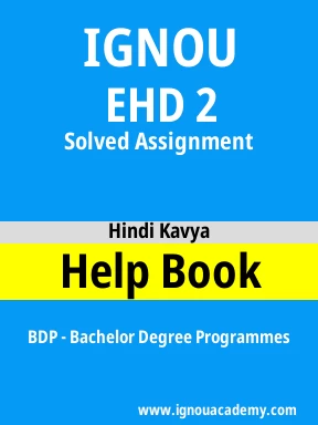 EHD 2 Solved Assignment