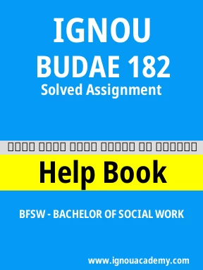 BUDAE 182 Solved Assignment