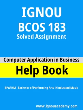 BCOS 183 Solved Assignment
