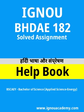 BHDAE 182 Solved Assignment