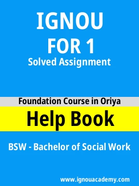 FOR 1 Solved Assignment