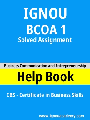 BCOA 1 Solved Assignment