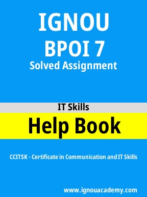 BPOI 7 Solved Assignment