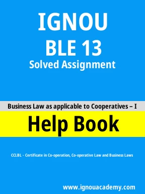 BLE 13 Solved Assignment