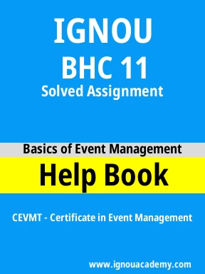 BHC 11 Solved Assignment