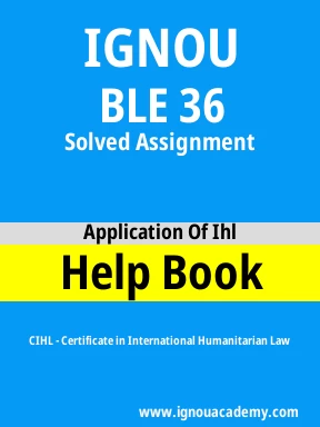 BLE 36 Solved Assignment