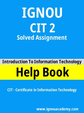 CIT 2 Solved Assignment