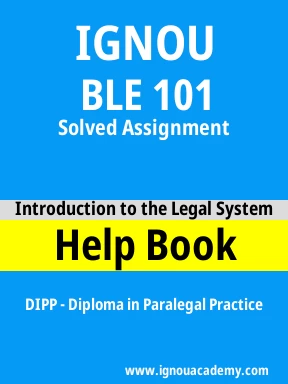 BLE 101 Solved Assignment
