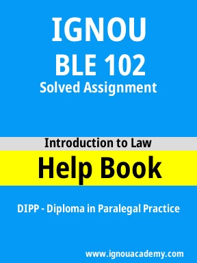BLE 102 Solved Assignment