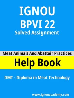 BPVI 22 Solved Assignment