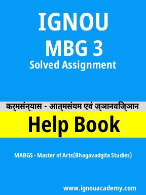 MBG 3 Solved Assignment