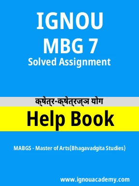 MBG 7 Solved Assignment