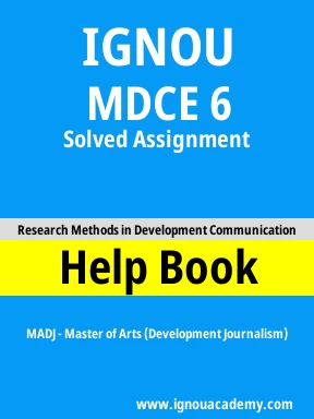 MDCE 6 Solved Assignment