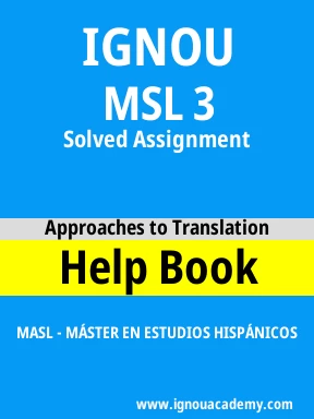 MSL 3 Solved Assignment
