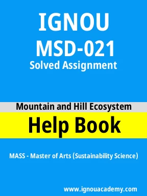 MSD-021 Solved Assignment