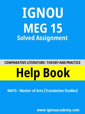 MEG 15 Solved Assignment