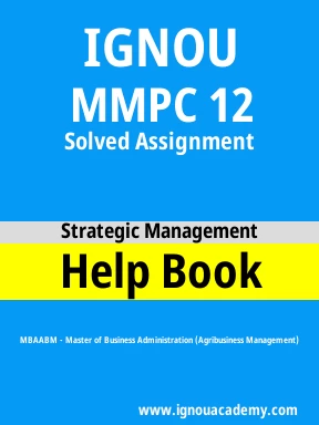 MMPC 12 Solved Assignment