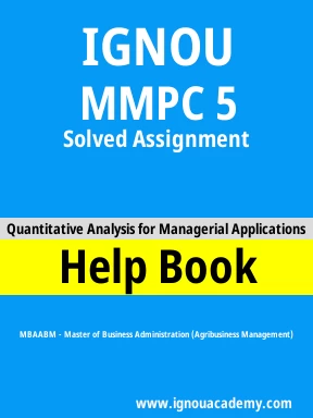 MMPC 5 Solved Assignment