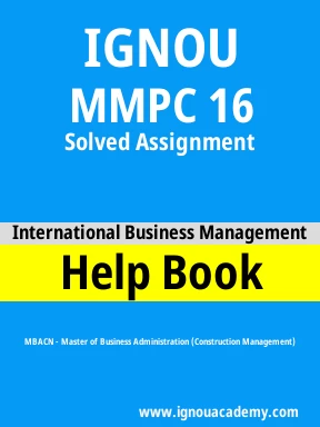 MMPC 16 Solved Assignment