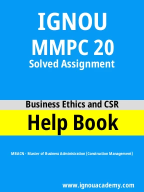 MMPC 20 Solved Assignment