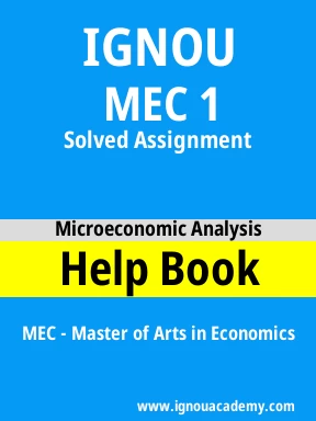 MEC 1 Solved Assignment