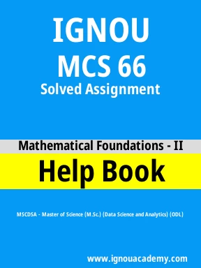 MCS 66 Solved Assignment