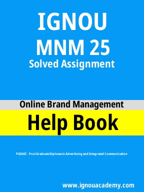 MNM 25 Solved Assignment