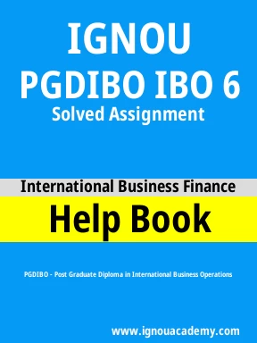 PGDIBO IBO 6 Solved Assignment