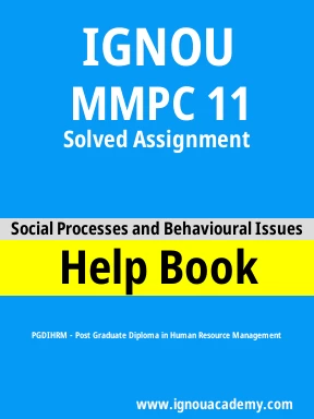MMPC 11 Solved Assignment