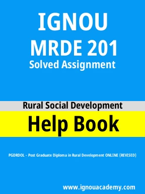 MRDE 201 Solved Assignment
