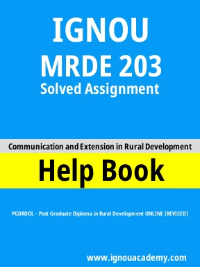 MRDE 203 Solved Assignment